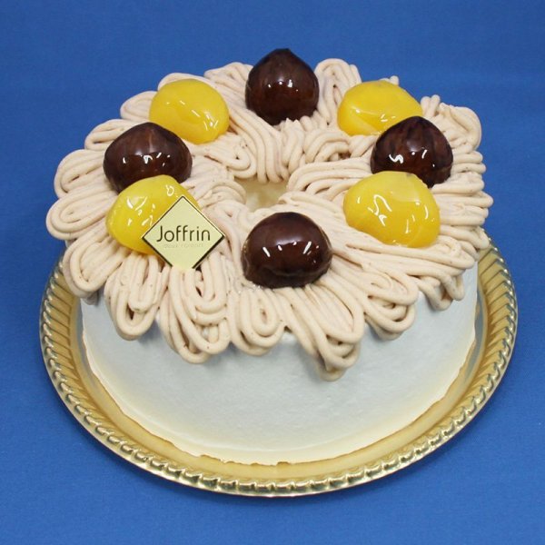 画像1: 【Decoration Cake Selection】デコレーションシフォンケーキ（マロン） (1)